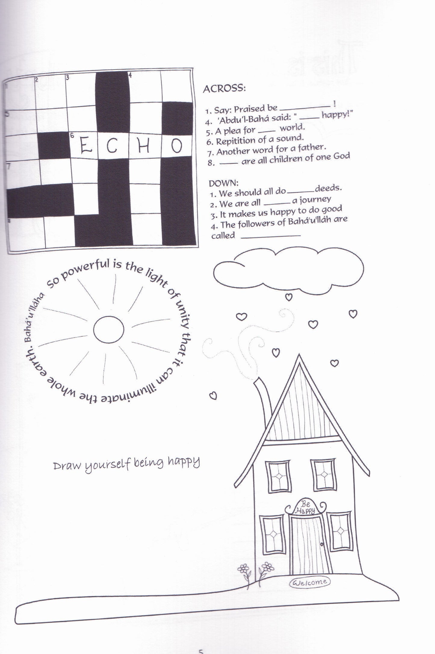 Bahá'í Feast Activity Book