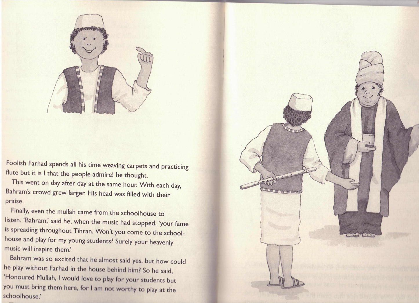 Flute Player and the Lazy One