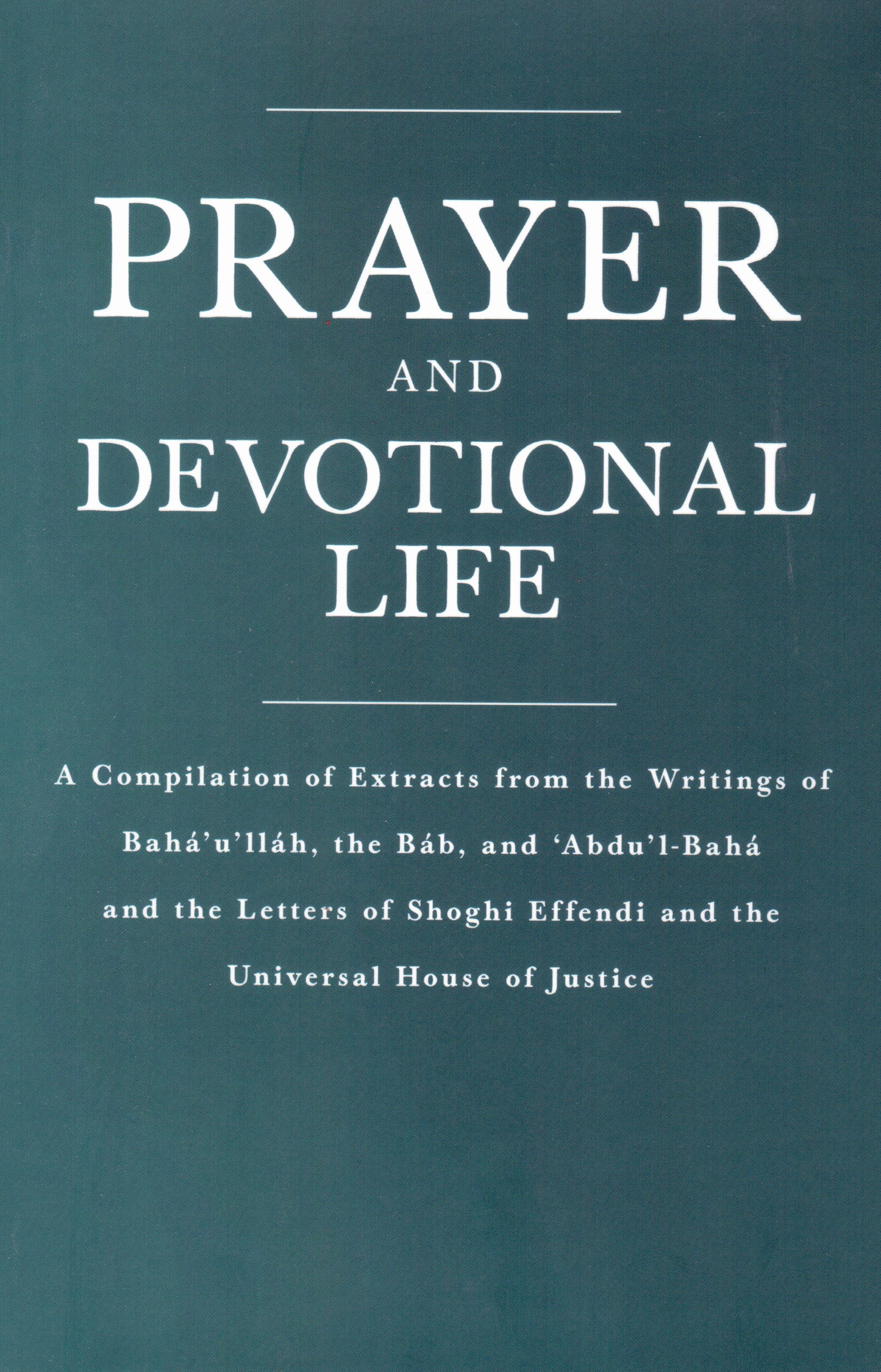 Prayer and Devotional Life