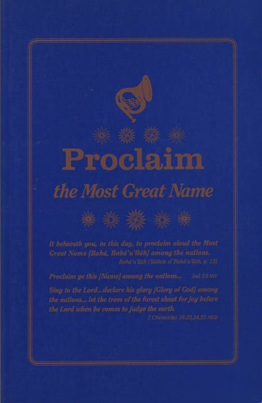 Proclaim the Most Great Name